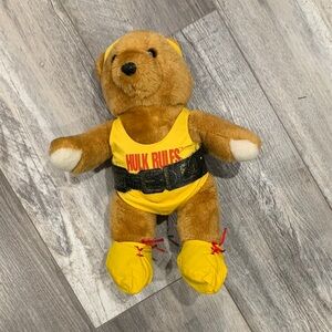 Vintage 1989 Titan Sports Hulk Hogan Hulk Rules Teddy Bear